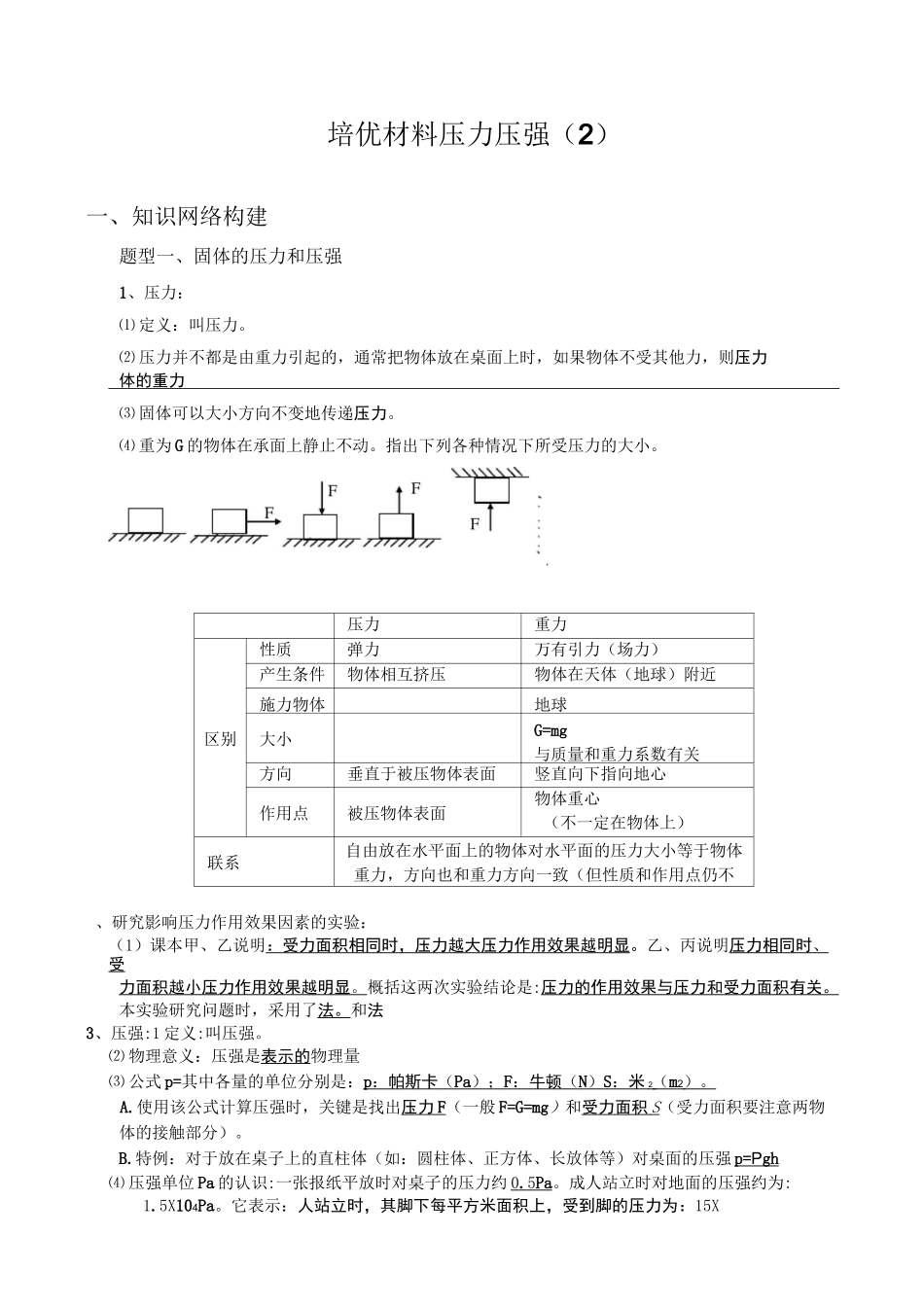 压力压强培优_第1页