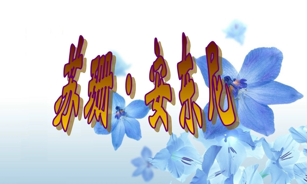 八年级语文下册 第一单元 第4课(苏珊 安东尼)课件 语文版 课件