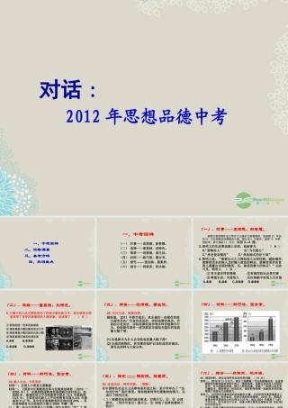九年级思想品德 中考热点面对面课件 人教新课标版 课件