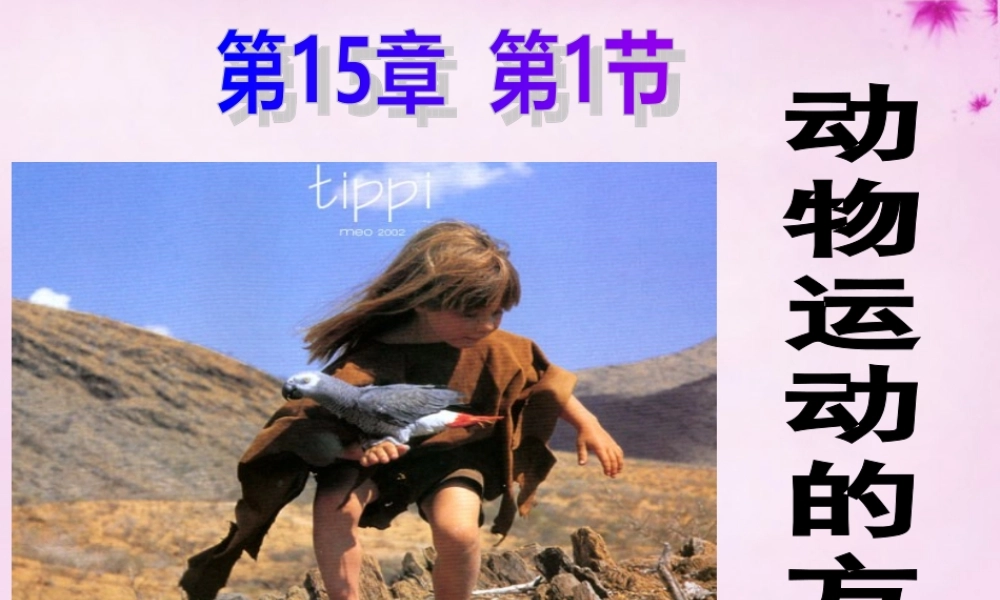 八年级生物上册 第十五章 第一节 动物运动的方式课件 北师大版 课件