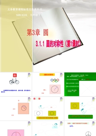 九年级数学下：311圆的对称性(1)课件1(湘教版) 课件