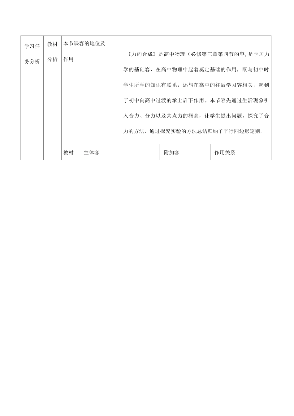 力的合成_教学设计_第3页