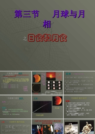 七年级科学上册 2.3月球与月相课件 华师版 课件
