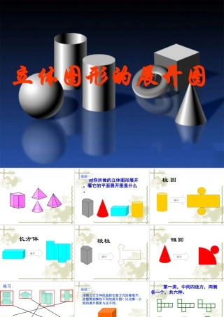 七年级数学上立体图形的展开图课件 新人教版 课件