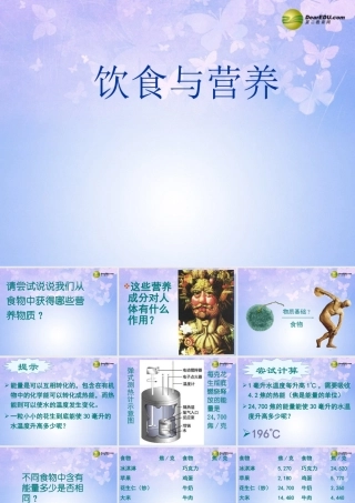 七年级生物上册 第5章 第1节 饮食与营养课件 苏科版 课件