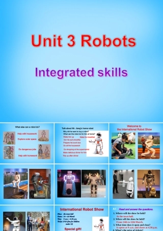 九年级英语下册 Unit 3 Robot Integrated skills课件 (新版)牛津版 课件