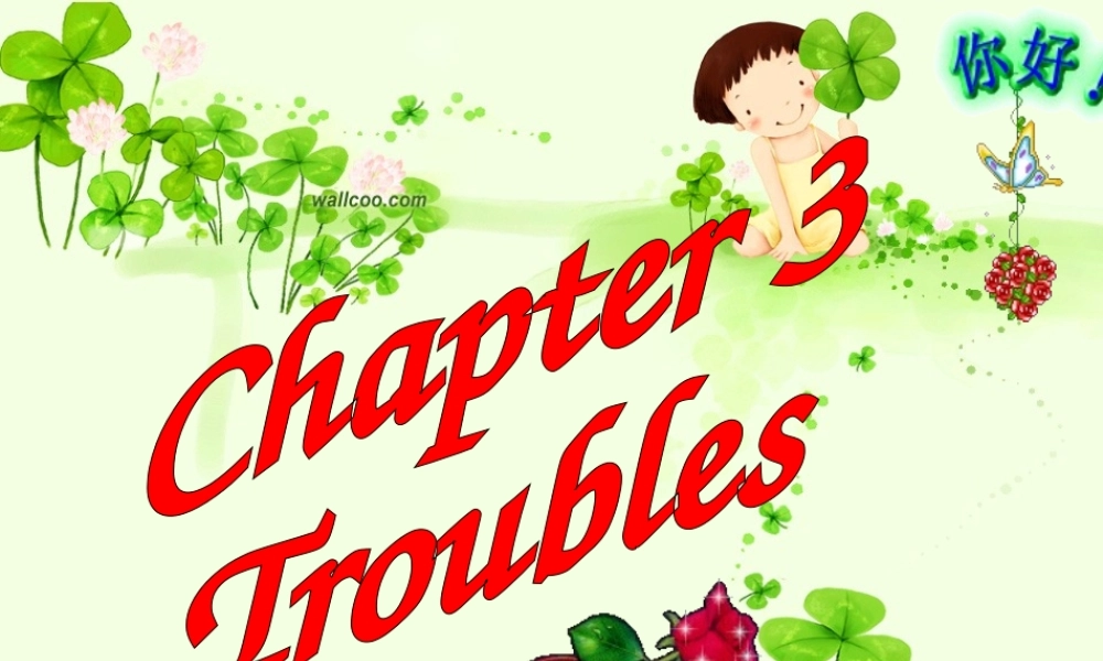 七年级英语上册 Chapter 3 Troubles全单元综合课件 牛津深圳版 课件