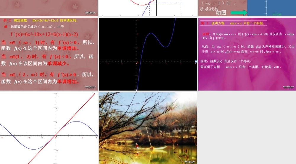利用倒数求函数单调性 高三数学第二章 极限全章课件 高三数学第二章 极限全章课件