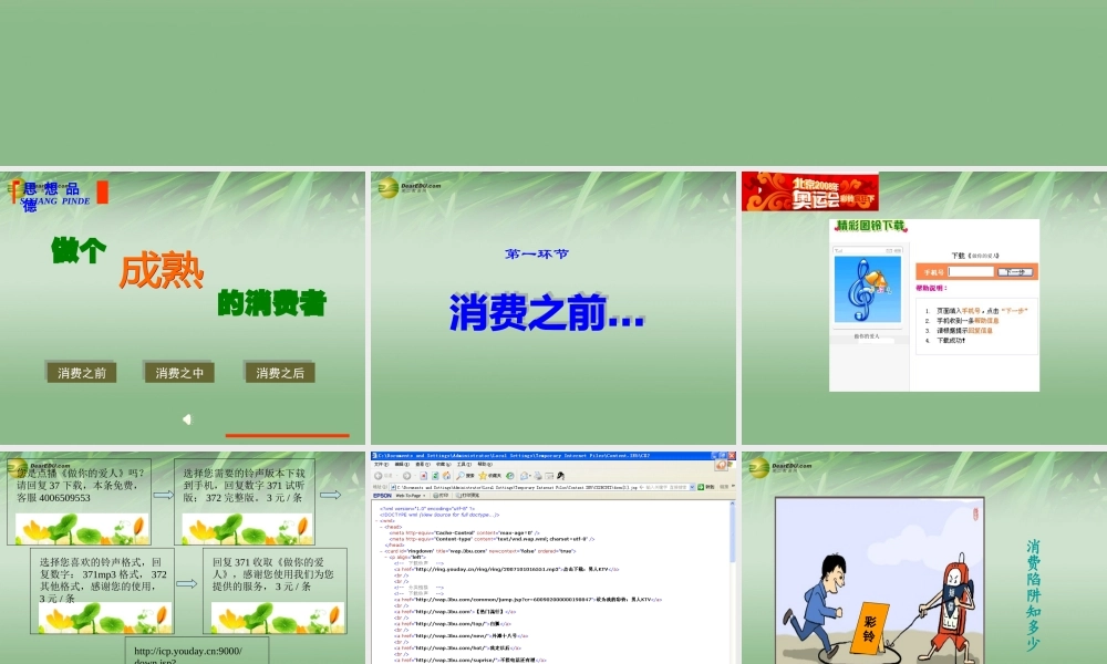 八年级政治下册 第十六课第三框做个成熟的消费者课件 苏教版 课件