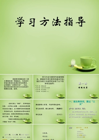 九年级语文学法 第一讲 诗歌欣赏课件 新人教版 课件