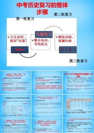 中考历史 复习指导课件