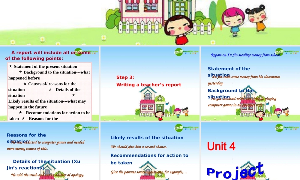 新课标高三英语高考二轮复习：(Unit-4-Task&Project)(课件) 课件