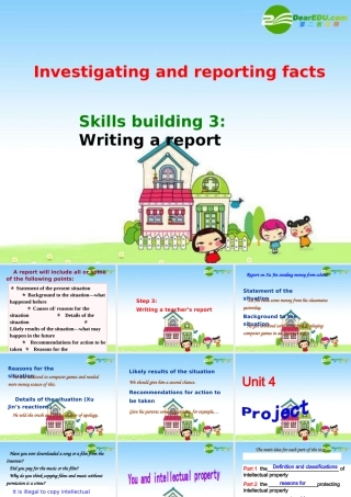 新课标高三英语高考二轮复习：(Unit-4-Task&Project)(课件) 课件