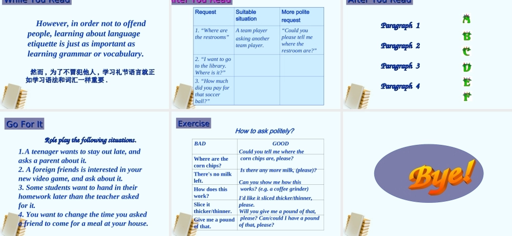 九年级英语 unit11selfcheck-reading课件 人教新目标版 课件