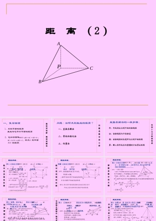 人教版高二数学下学期距离 课件