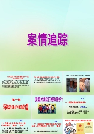 中学七年级政治下册 8.1 特殊保护特殊的爱课件 新人教版 课件