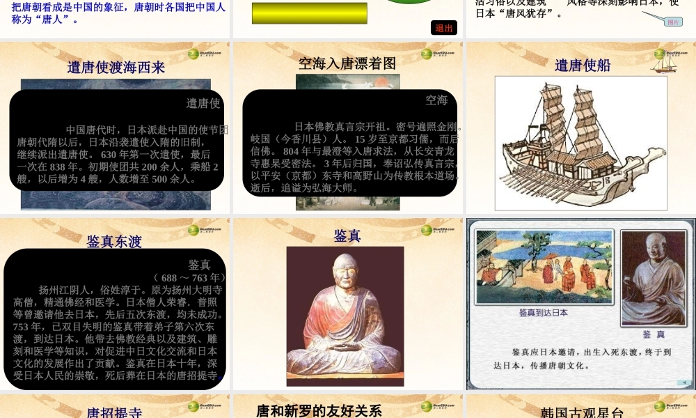 中学七年级历史下册(第6课 对外友好往来)课件 新人教版 课件