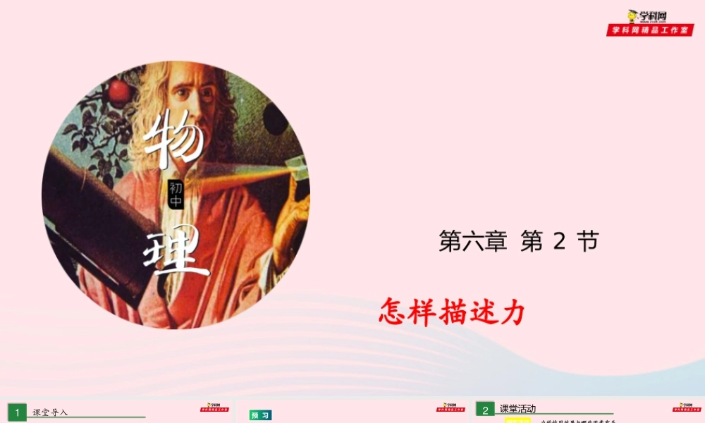 八年级物理全册 6.2 怎样描述力课件 (新版)沪科版 课件