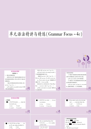 九年级英语全册 Unit 6 When was it invented语法精讲与精练作业课件 (新版)人教新目标版 课件