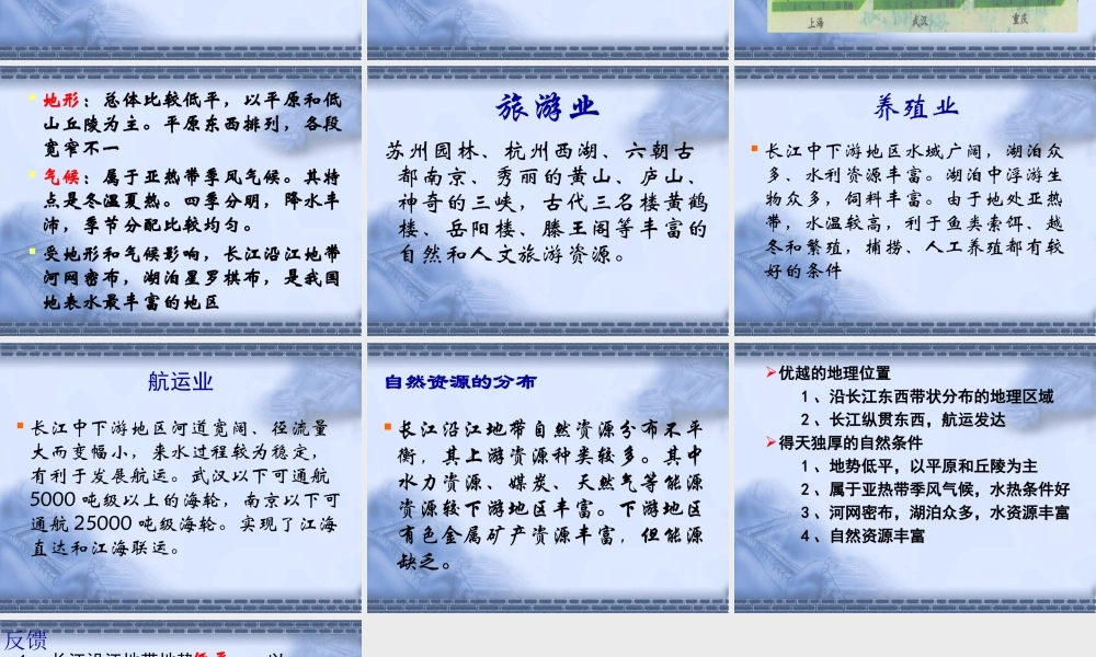 八年级地理 长江沿江地带课件