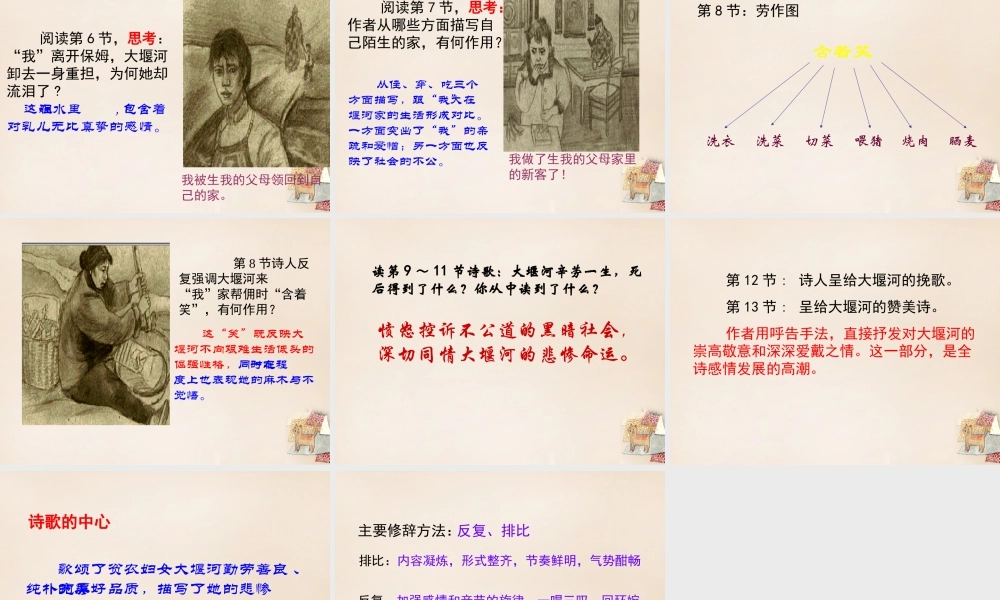 八年级语文下册 5(大堰河—我的保姆)课件 (新版)语文版 课件