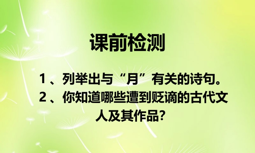 八年级语文上册 27(短文两篇)记承天寺夜游课件 新人教版 课件