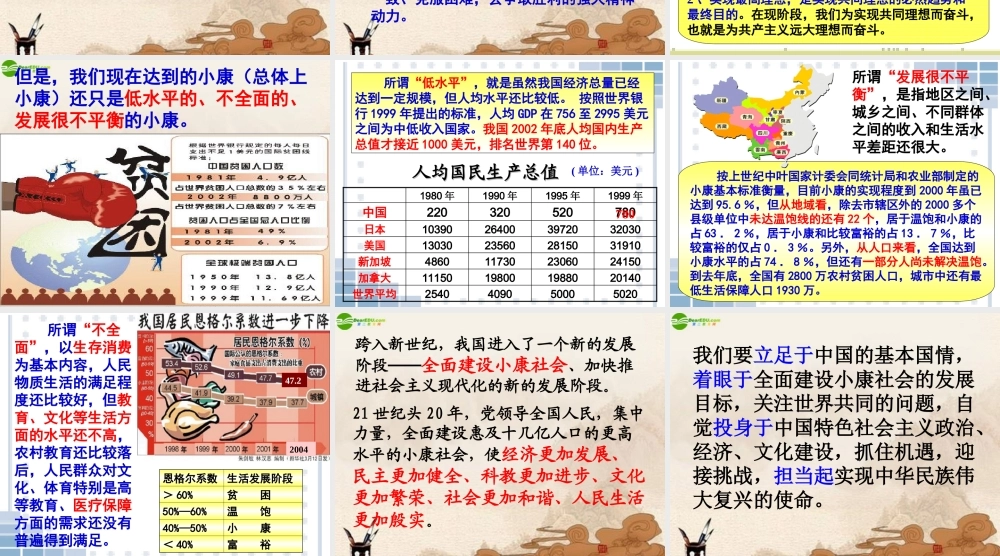 九年级政治 第九课(实现我们的共同理想)综合课件 人教新课标版 课件