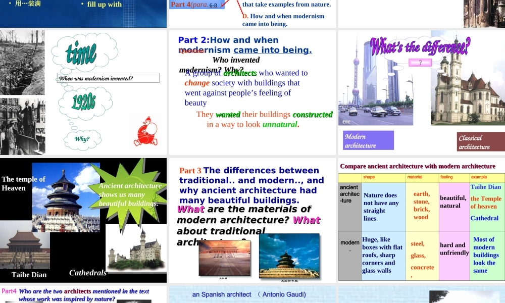 人教新课标英语选修6 Unit3 Reading部分的阅读课件 上学期 课件