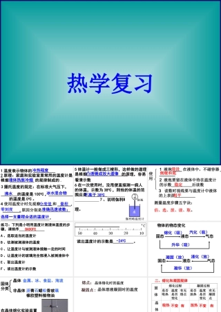 八年级物理上册 热力学 ppt 课件