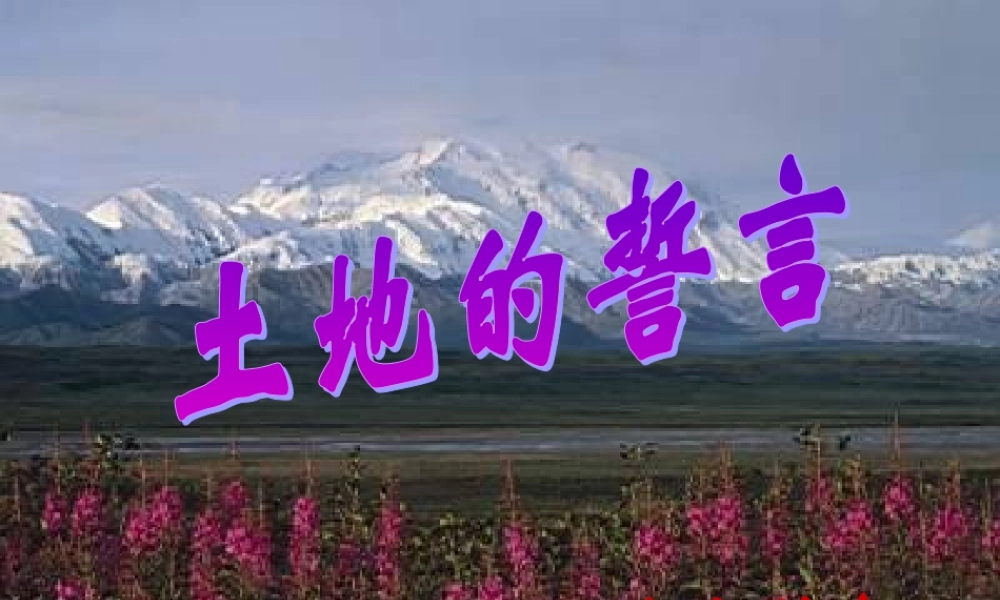 七年级语文下册 第9课(土地的誓言)课件 新人教版 课件