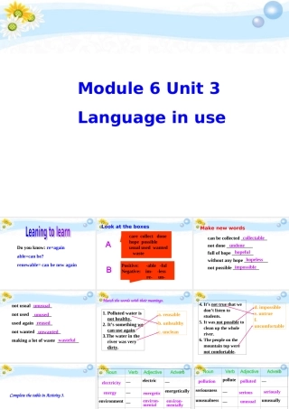 九年级英语 Module Unit3课件 人教新目标版 课件