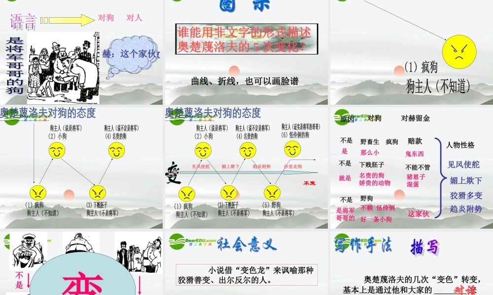 九年级语文下册 变色龙课件 人教新课标版 课件