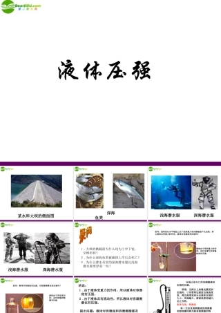 九年级物理 液体的压强课件 人教新课标版 课件