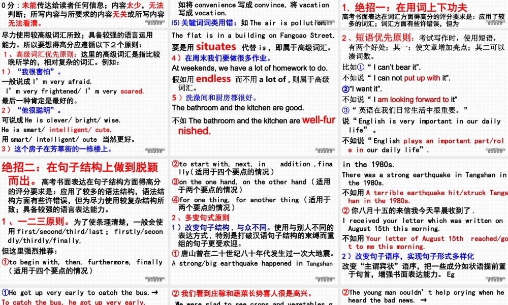 人教版 提升你的书面表达能力 课件