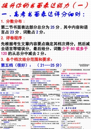 人教版 提升你的书面表达能力 课件