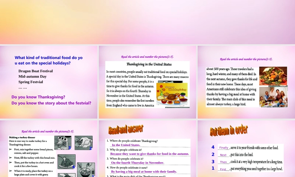 八年级英语上册 Unit 8 How do you make a banana milk shake Section B(2a 2e)课件 (新版)人教新目标版 课件