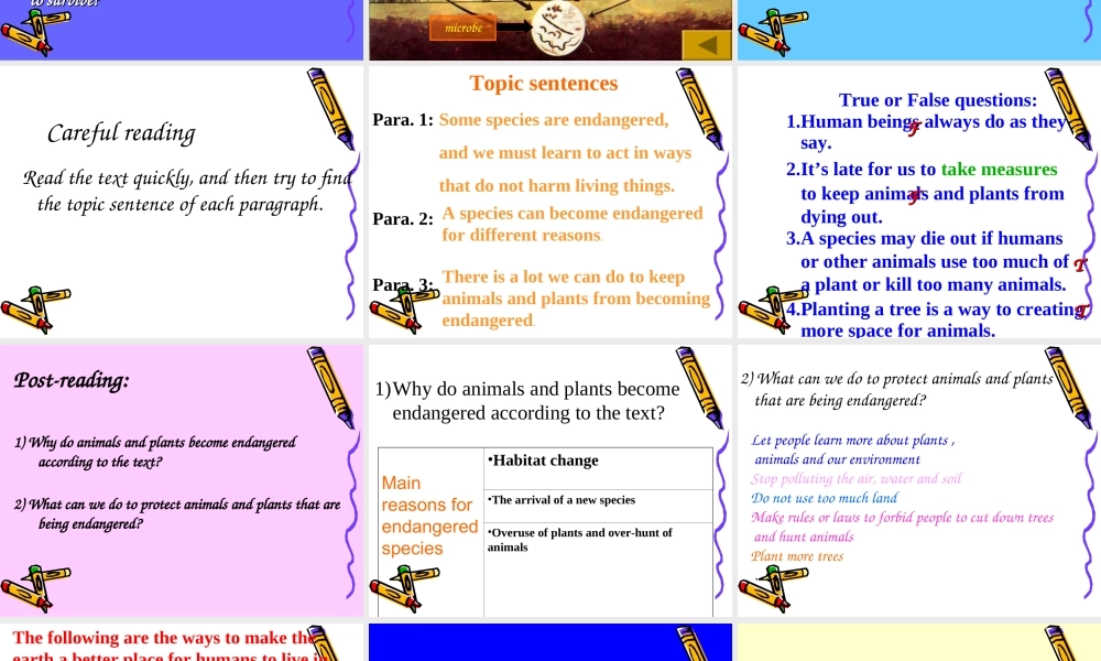 人教版高一英语Unit10 The world around us1 课件