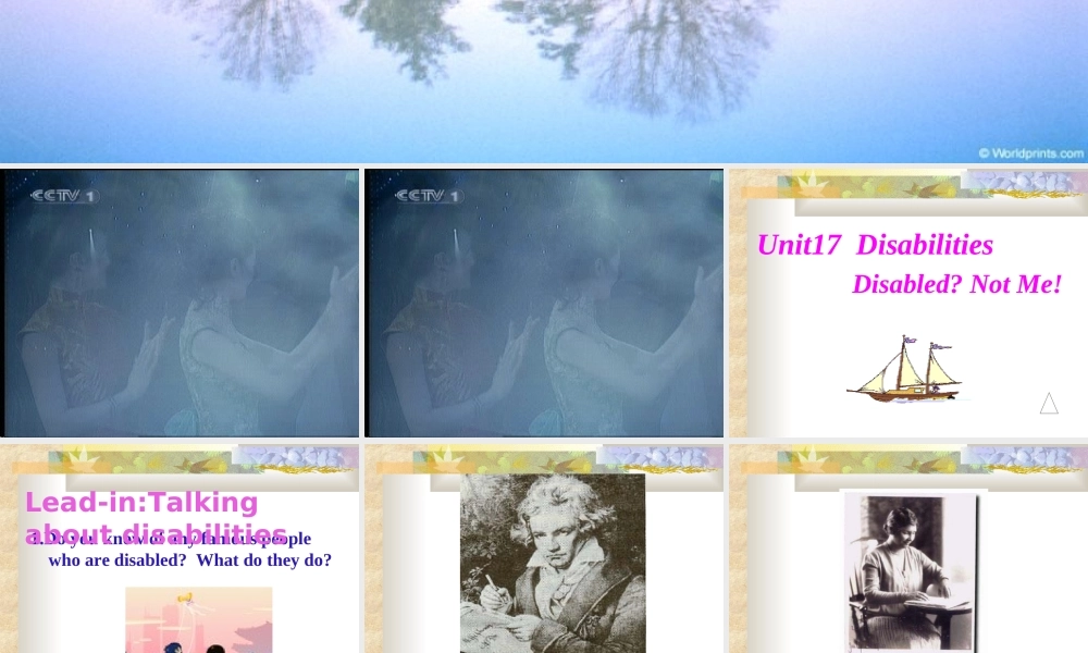 人教版高二英语Unit17 Disabilities 课件