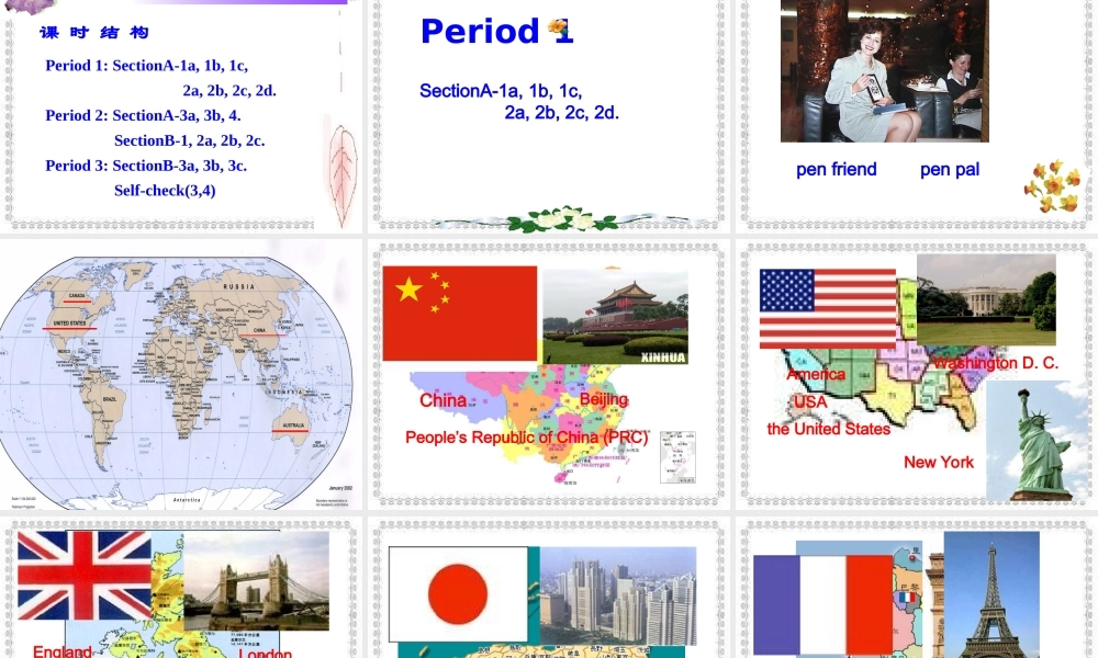 七年级英语下册 Unit1 Where is your pal from _ 一套课人教版新目标 课件