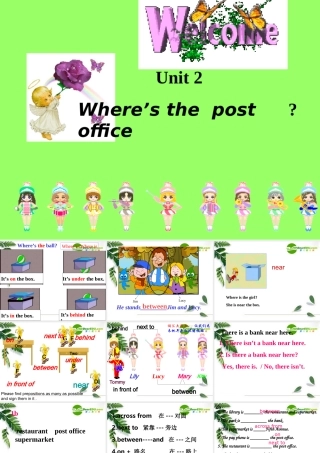 七年级英语Where s the post office课件人教版 课件