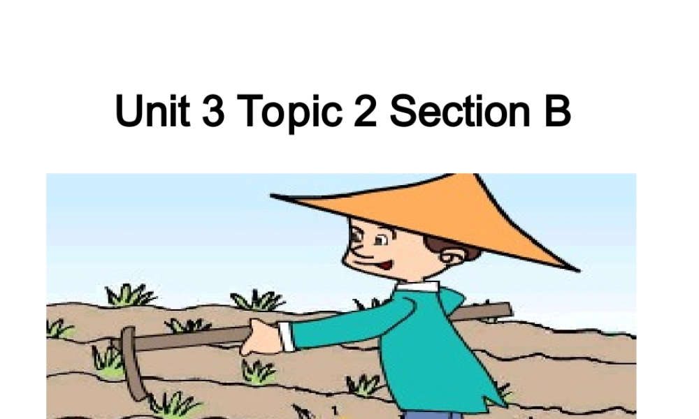 七年级英语Unit3 Topic 2 Section B课件湘教版 课件