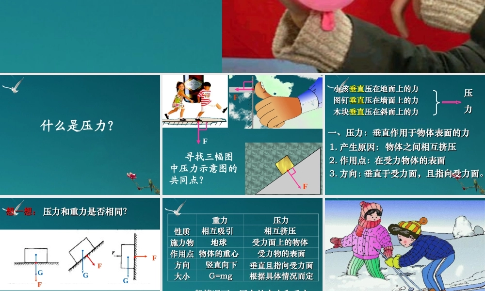 八年级物理下册 压强课件1 苏科版 课件