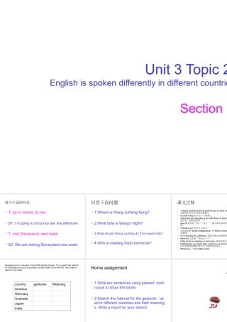 九年级英语上册Unit3 Topic 2 Section B 4 课件湘教版 课件