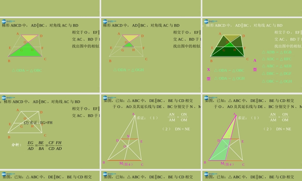 九年级数学下册 2722 相似三角形的性质课件2 新人教版 课件