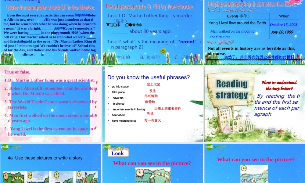 八年级英语下册 unit 3Try your best ,you will be the best one 人教新目标版 课件