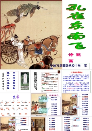 广东省高一语文(孔雀东南飞)课件３ 必修2 课件