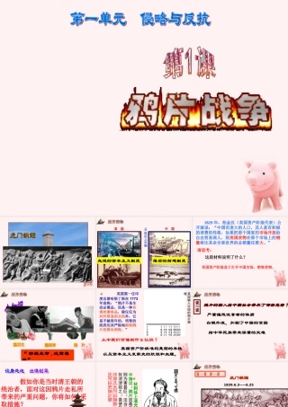 八年级历史上册 第一课 鸦片战争课件 人教新课标版 课件