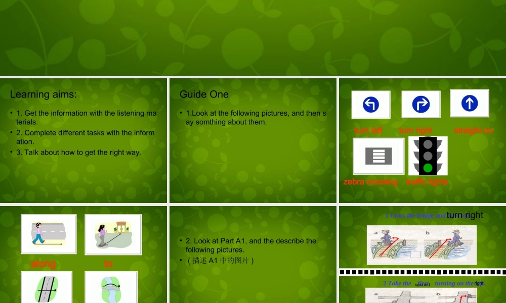 七年级英语下册 Unit 4 Finding your way Integreted Skills 2课件 (新版)牛津版 课件