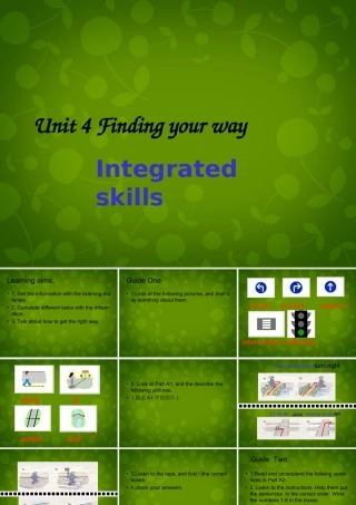 七年级英语下册 Unit 4 Finding your way Integreted Skills 2课件 (新版)牛津版 课件