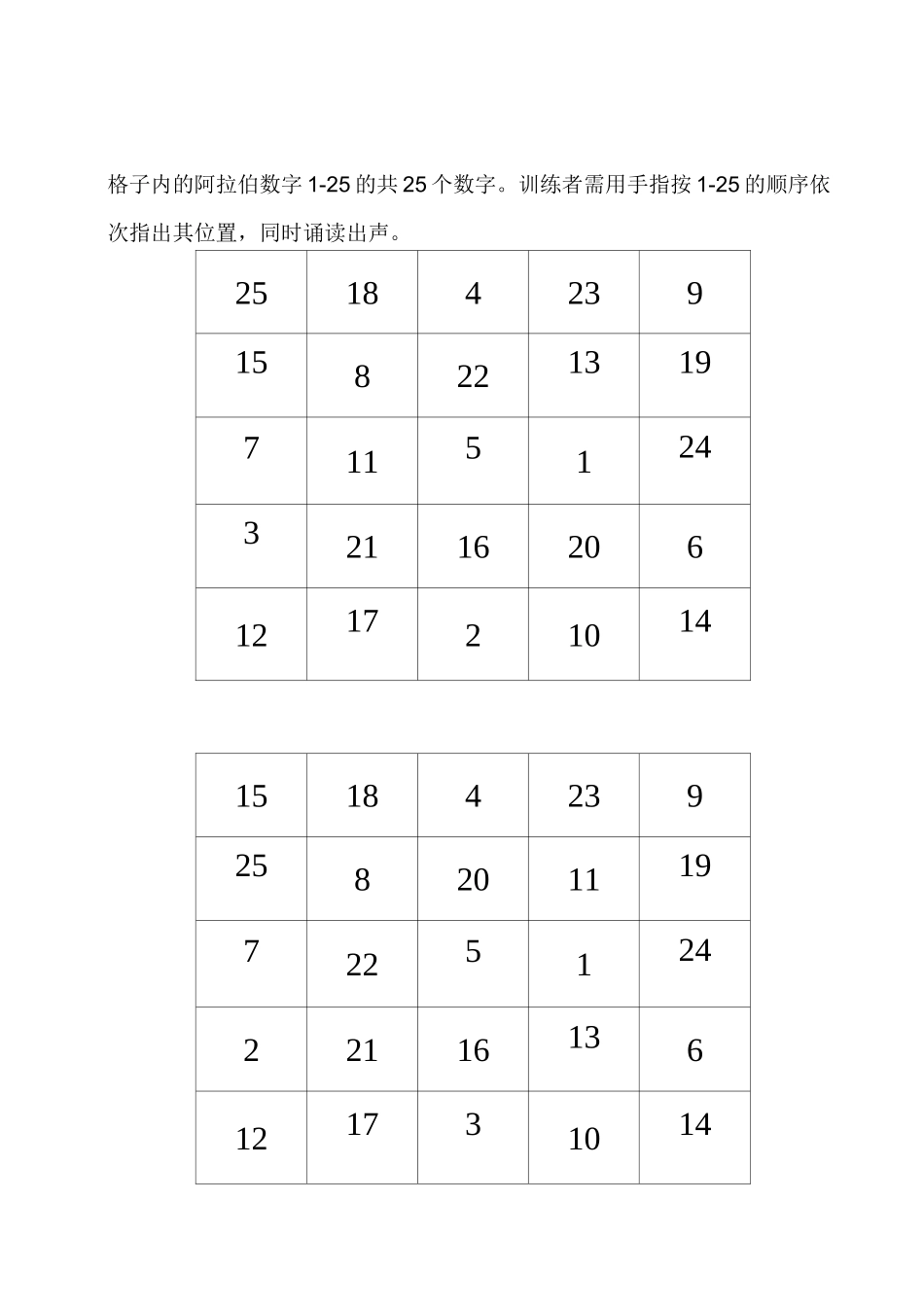 儿童注意力训练试题_第1页